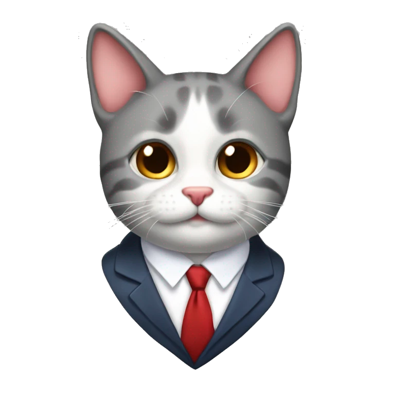 Gato con corbata  emoji