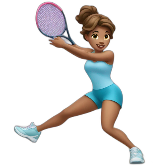 A Disney princess plays sport emoji
