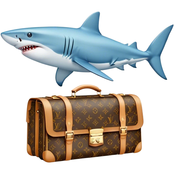 "Seize the moment like a shark in Louis Vuitton with the Twitter brand! 🦈💼 #TwitterAds - your power afloat!" emoji