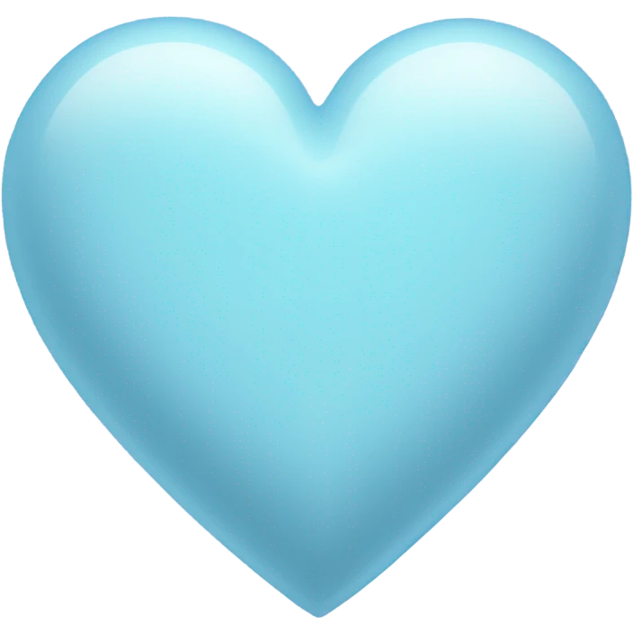 Pastel blue heart  emoji