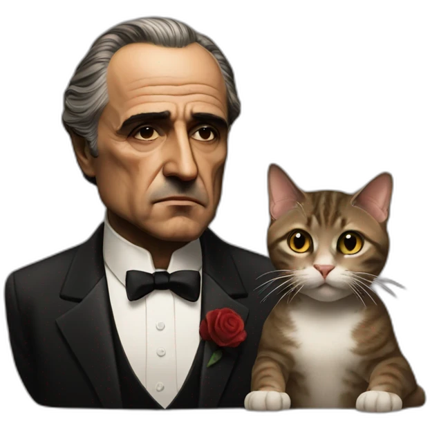 the godfather and cat emoji