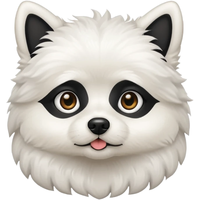 White small dog  emoji