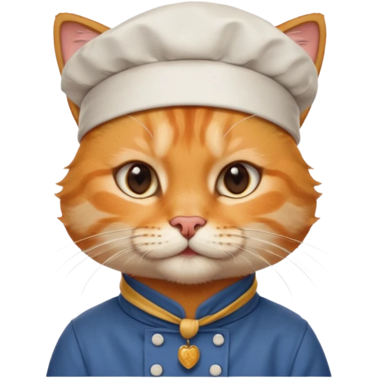 cool cat chef with a big gold earring and a bandana emoji