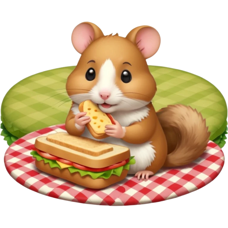 hamster go picnic emoji