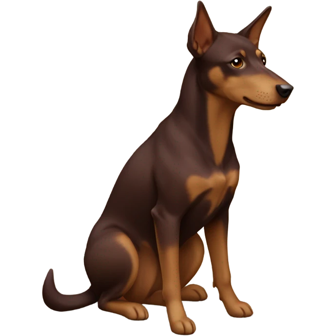 light brown, marron a female australian kelpie  emoji
