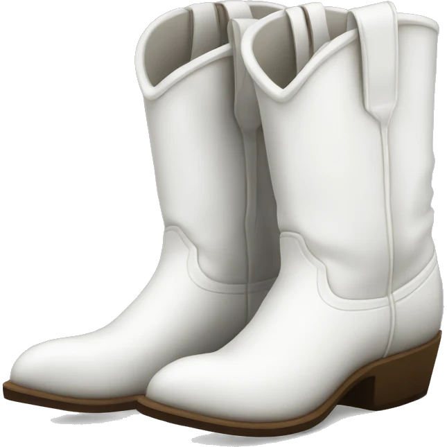 White cowboy boots emoji