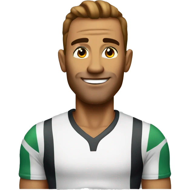 tall good looking sporty man, cheeck bons emoji