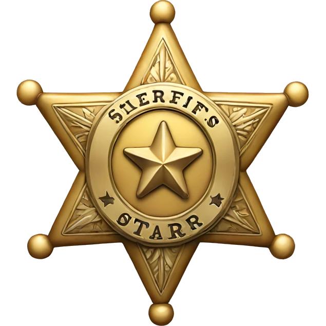 The Sheriff's Star badge emoji