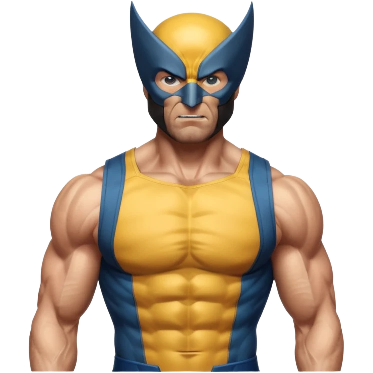 wolverine marvel superhero full mask upper body shot emoji