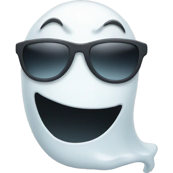 Ghost wearing sunglasses  emoji
