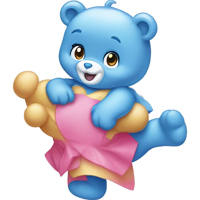 Cheer Care Bear and Harmony Care Bear emoji