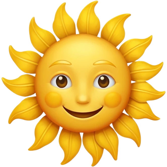 smiling sun emoji emoji
