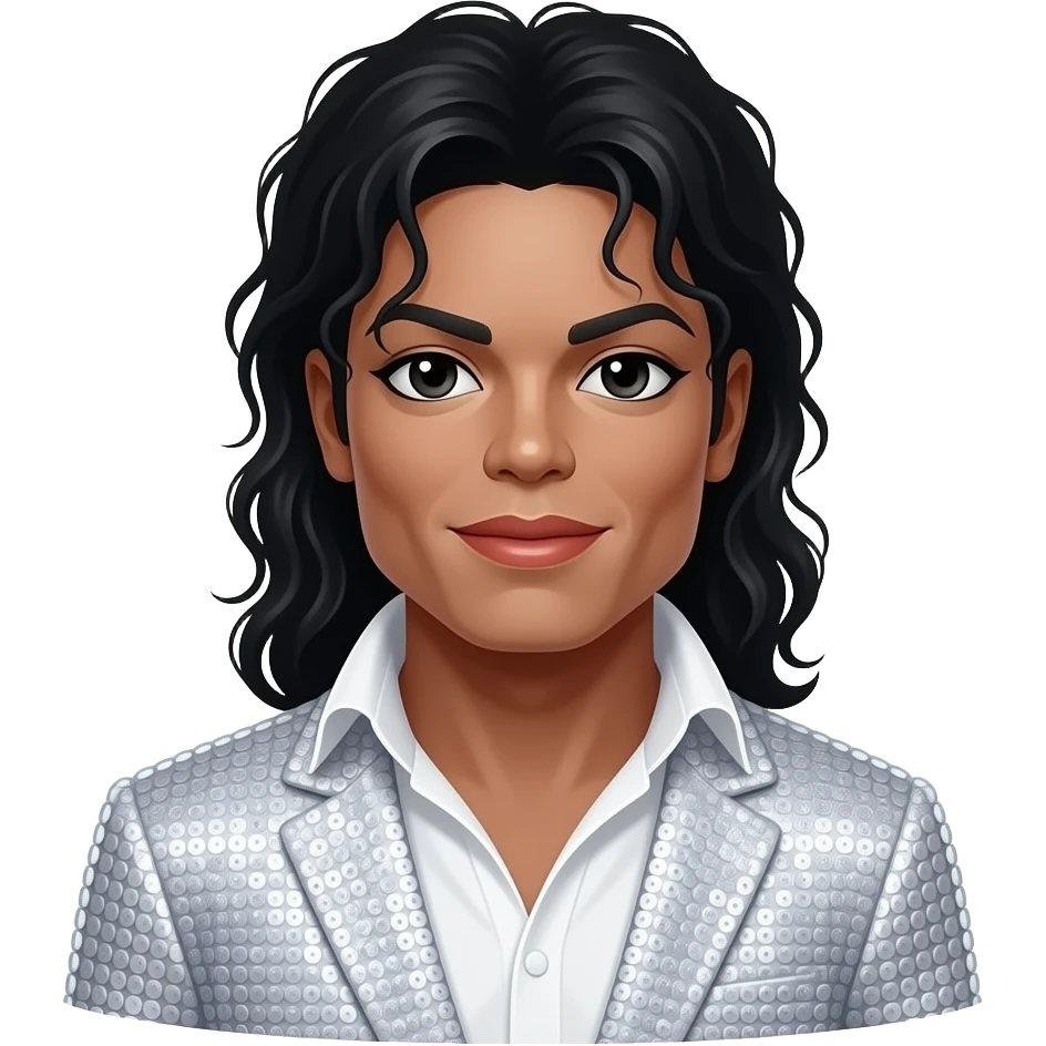 white sequined glove michael jackson emoji