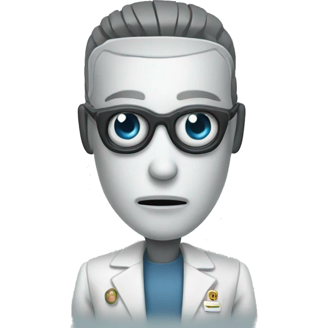 psychologist robot emoji