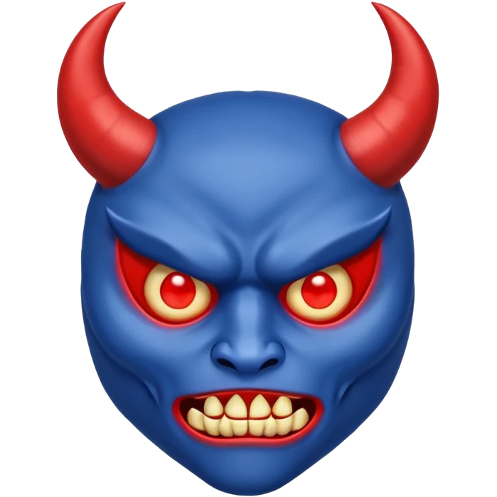 👺 Turn this emoji in blue emoji