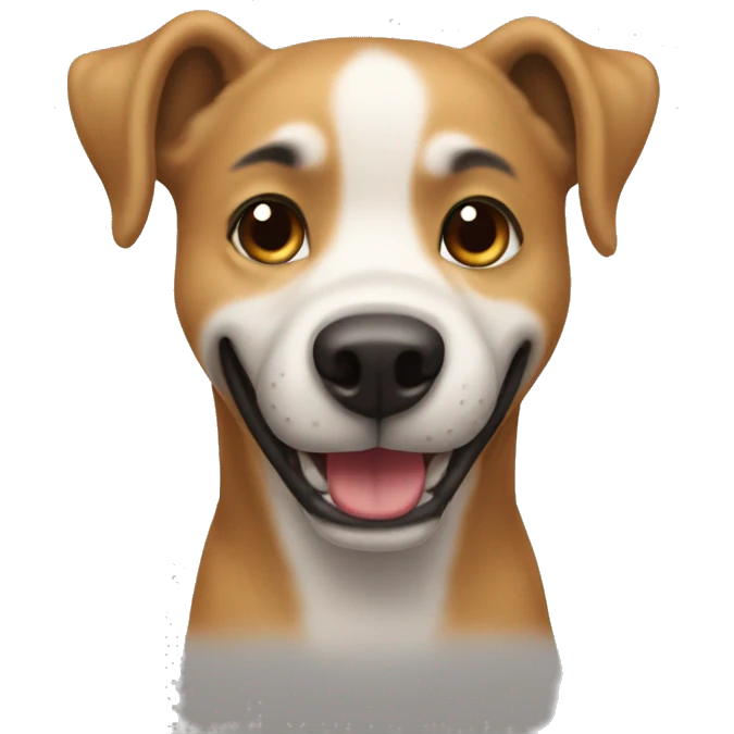 Perro saltando emoji