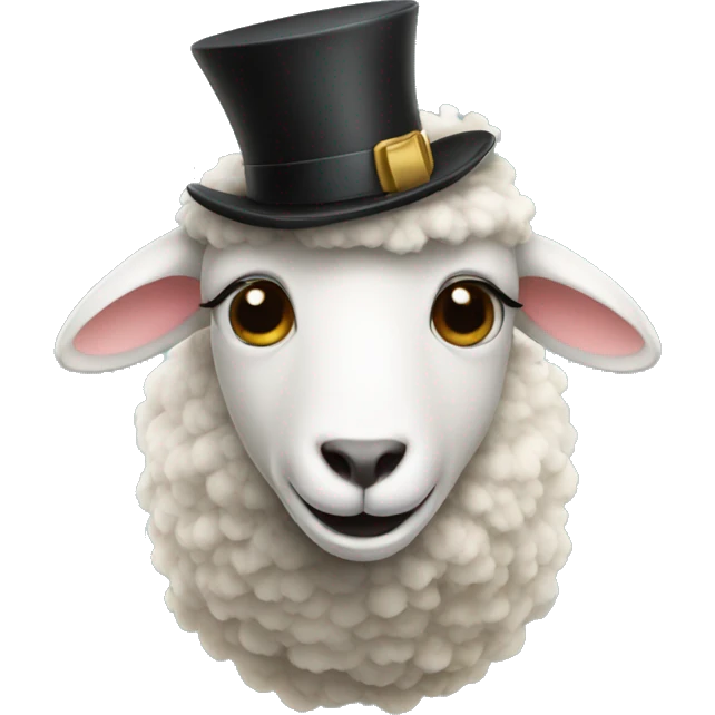 sheep with tophat emoji