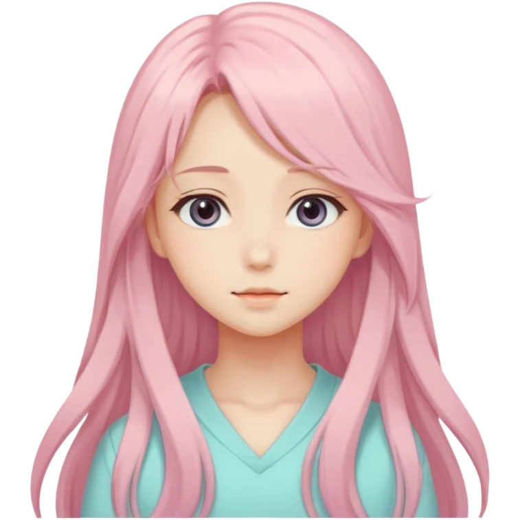 Gorgeous Beautiful Pretty Anime-Pastel-Girl aesthetic emoji
