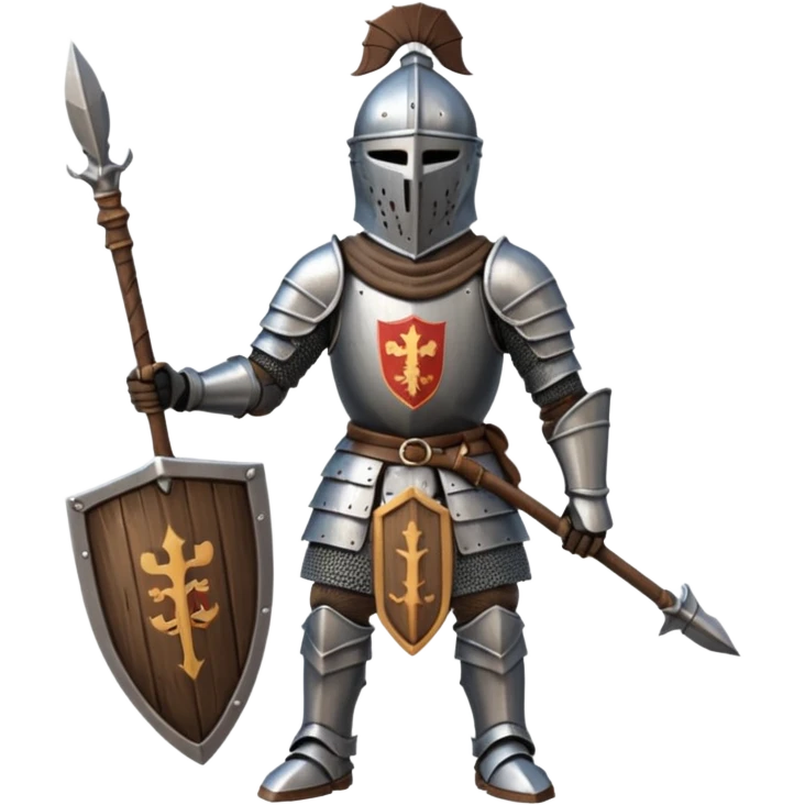 wooden knight spear emoji