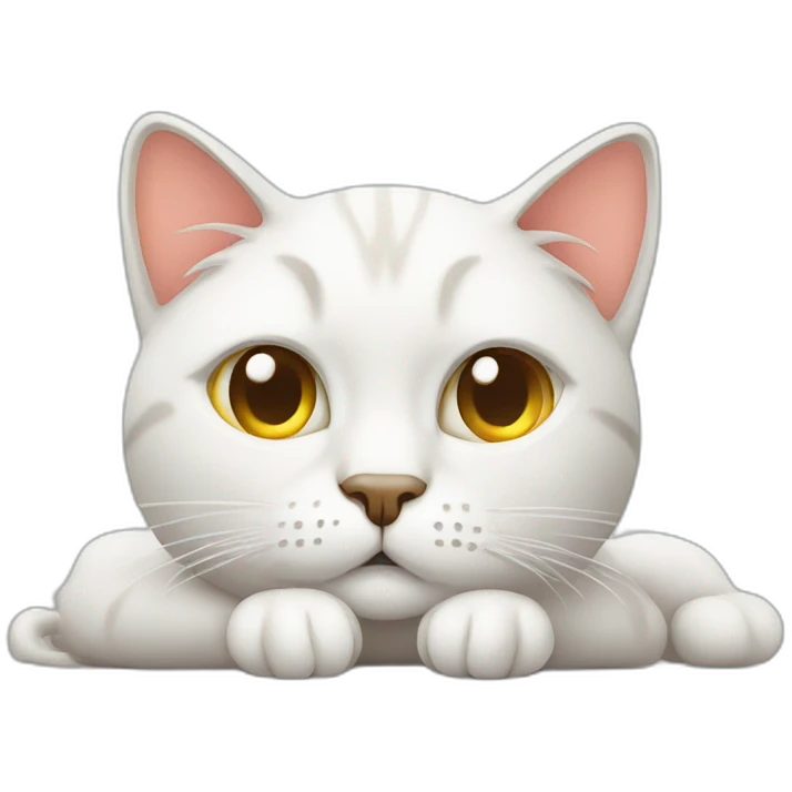 lazy cat laptop emoji
