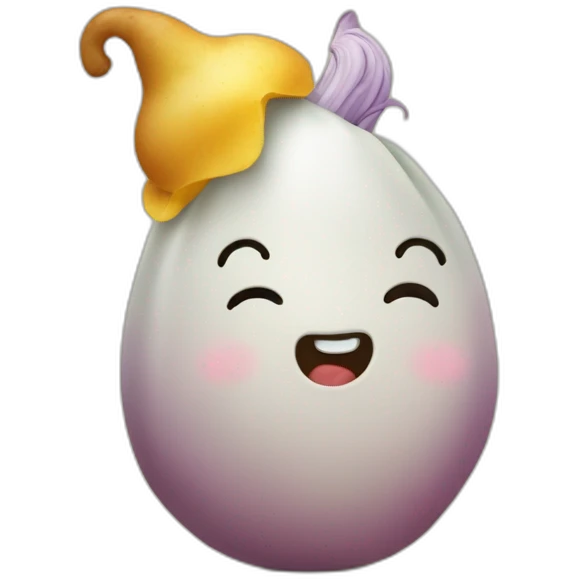 Patate qui fait un calin à une licorne emoji