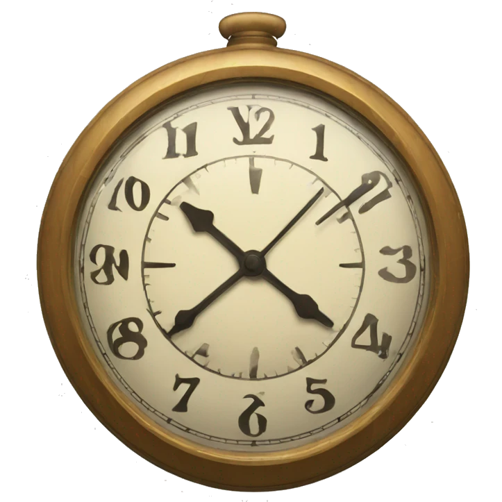 vintage clock emoji