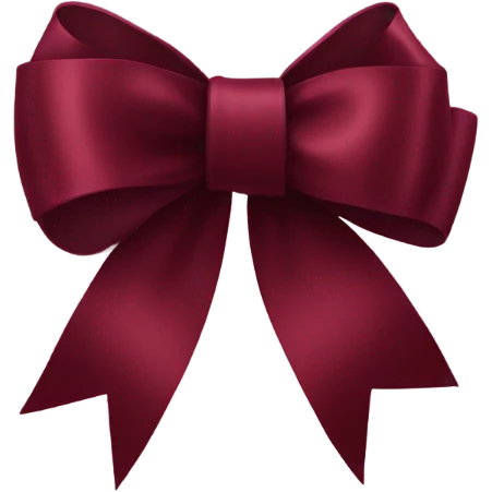 burgundy 🎀 emoji