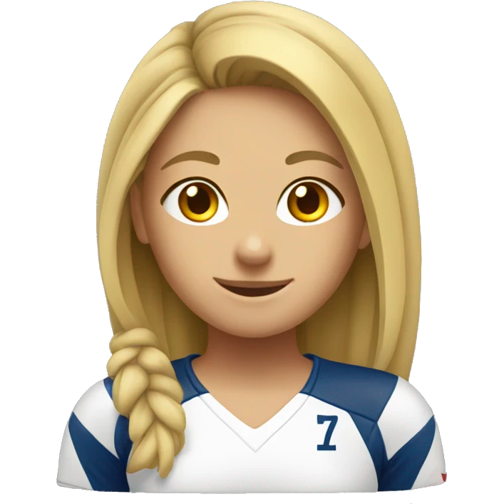 A volleyball girl emoji