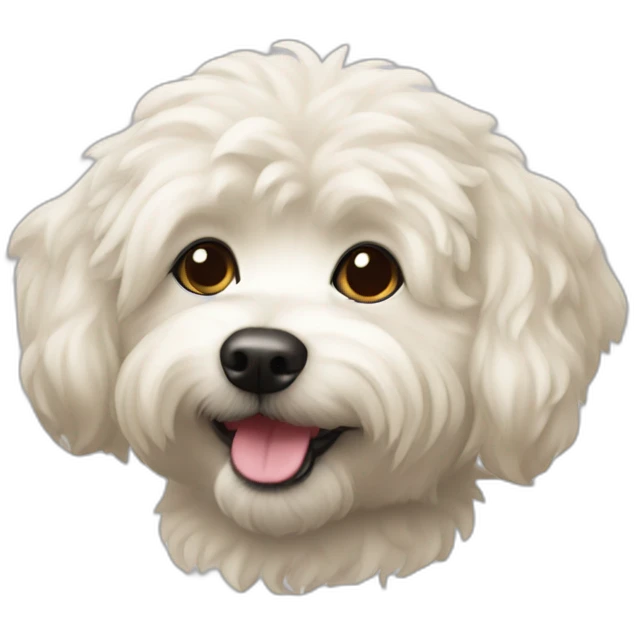 blonde-eskipoo-dog emoji