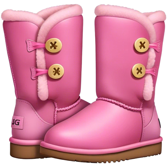 Cute pink uggs  emoji