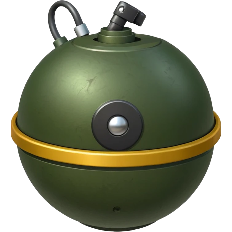 military green anti-personnel mine emoji