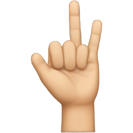 Holding finger in the air emoji