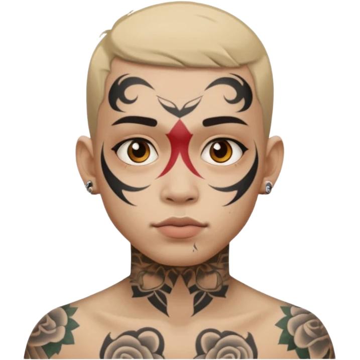 absurdly amount of face tattoos emoji