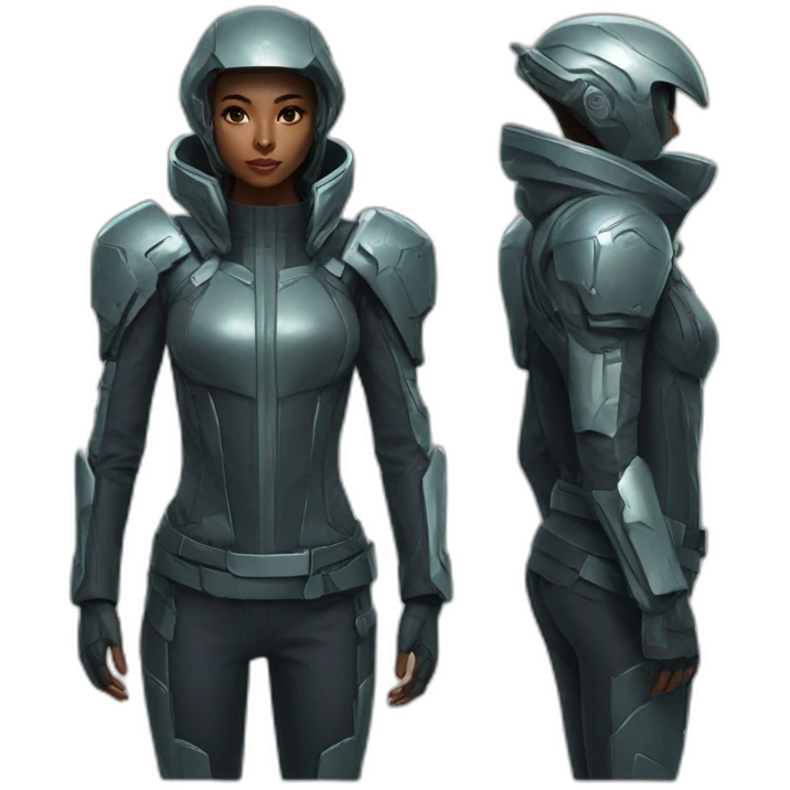 futuristic Galactic Vanguard Jackets armored emoji