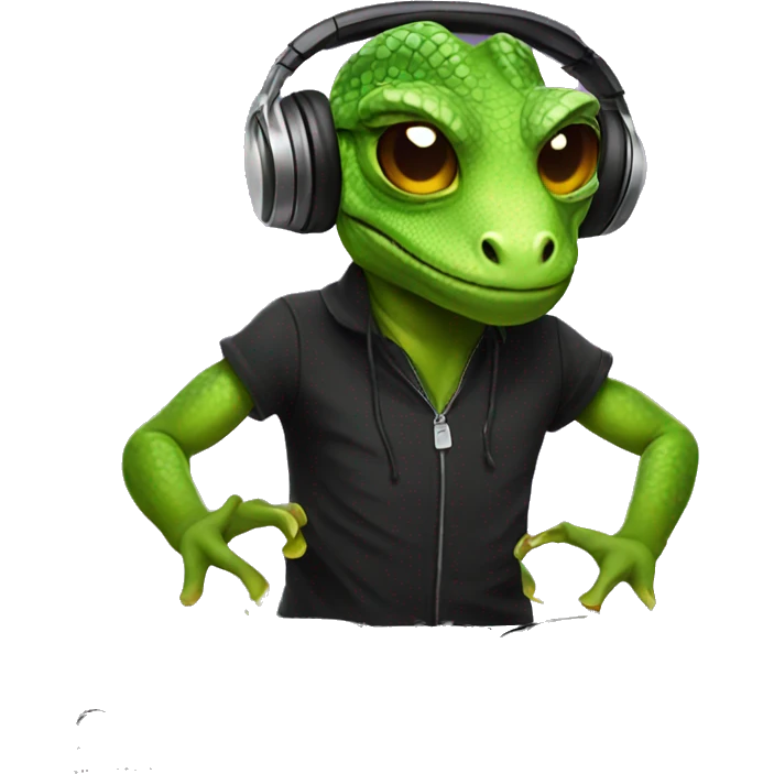 Lizard djing emoji