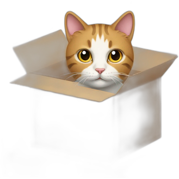Cat in box emoji