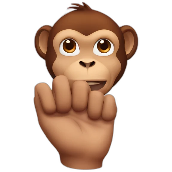 monkey finger 1 emoji