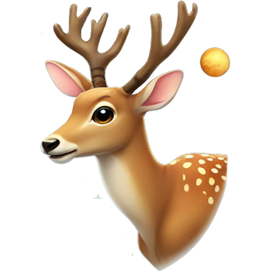 Deer in space emoji