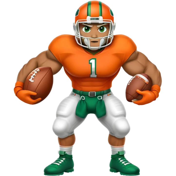 Miami hurricanes football mascot emoji