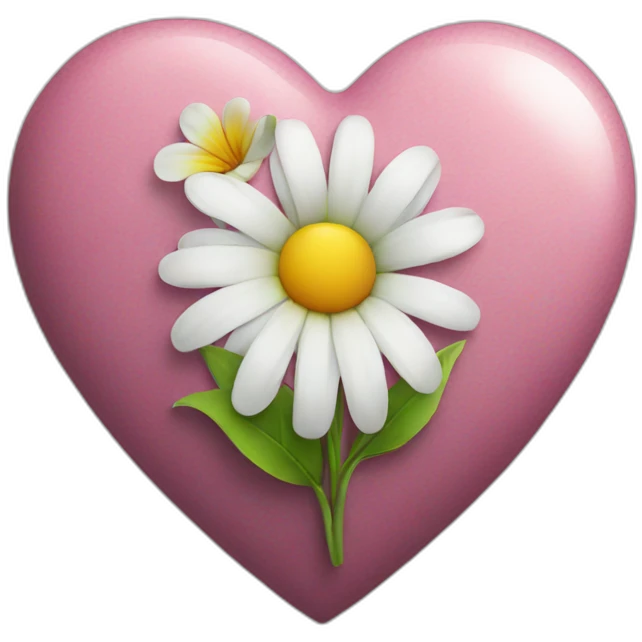 Heart with a flower emoji