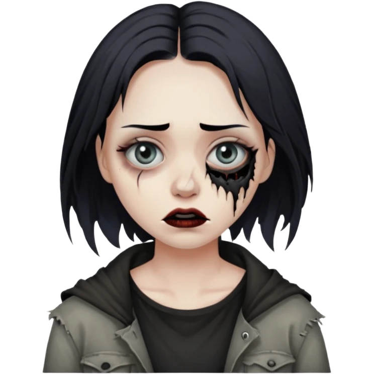 crie uma mulher, vibe total terror emoji