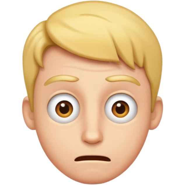 Nervous silly guy emoji