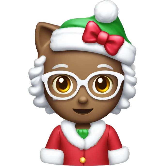 Christmas Hello Kitty emoji