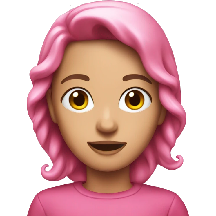 Pink Christmas emoji