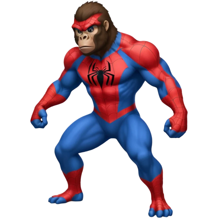 Gorilla wearing Spiderman suits emoji