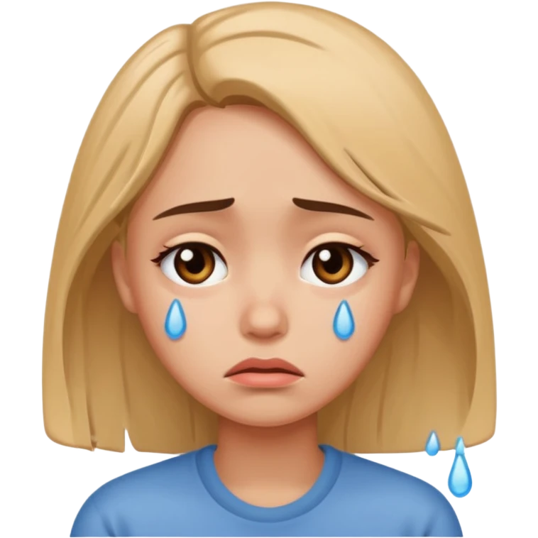 very sad girlfriend  emoji