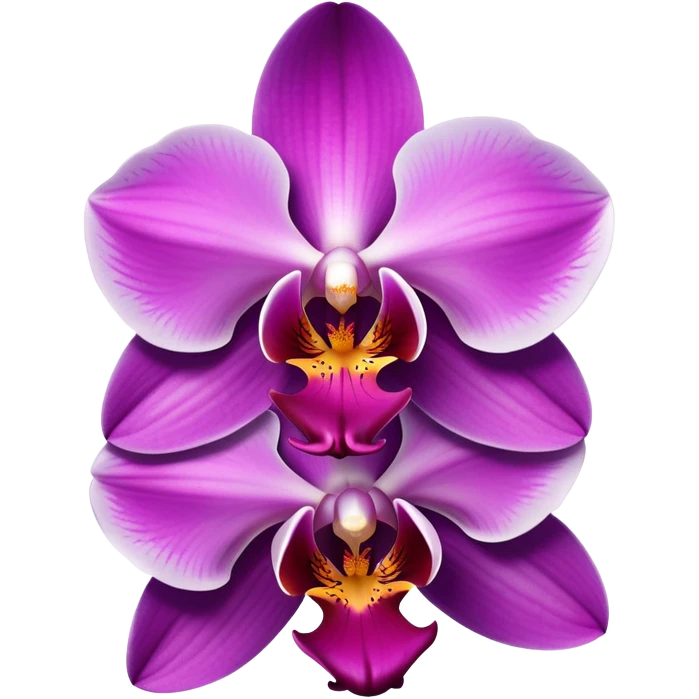 Classic orchid flower with vibrant petals and distinctive shape emoji