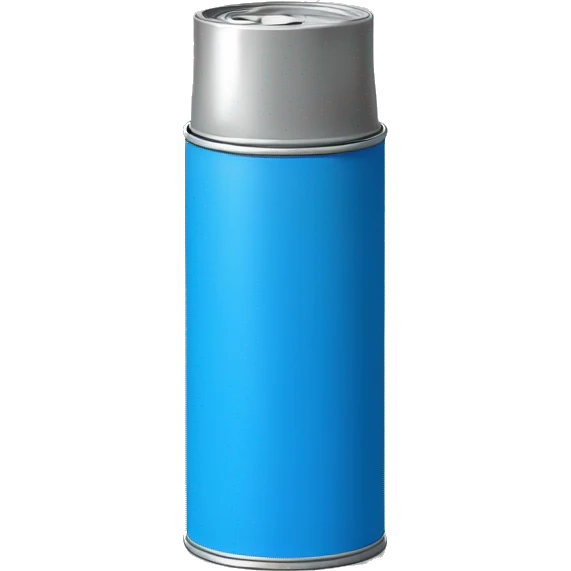 spray can, color blue, regular small spray nozzle emoji