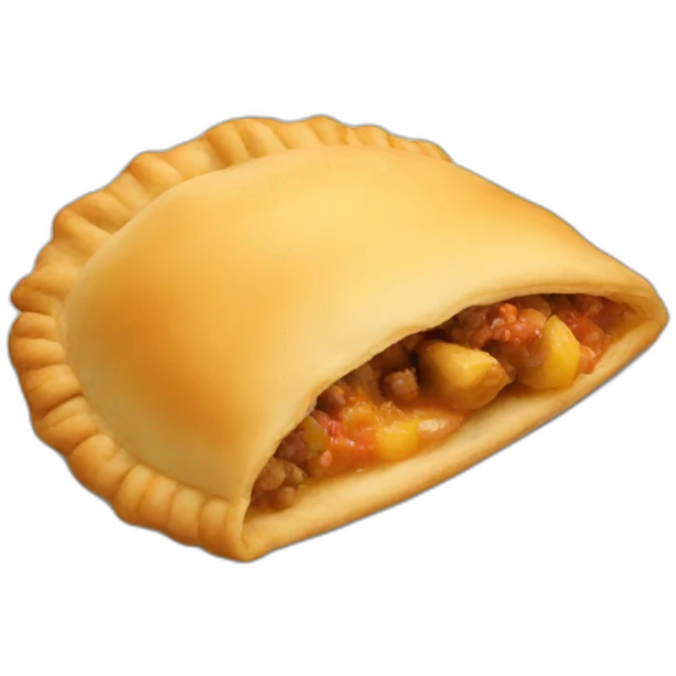 An empanada emoji