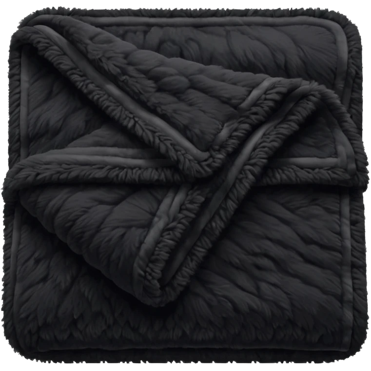 a dark fuzzy  blanket emoji